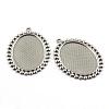 Tarnish Resistant Pendant Cabochon Settings STAS-Q194-16-1