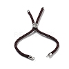 Twisted Nylon Cord Silder Bracelets DIY-B066-03P-04-2