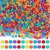 1200Pcs 6 Colors Transparent Plastic Beads KY-SZ0001-55-1