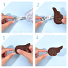 40Pcs 4 Colors Cloth Ornaments Accessories AJEW-GF0012-68-6