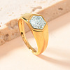 304 Stainless Steel with Cubic Zirconia Finger Rings FS-WG76F9A-12-1