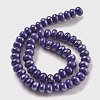 Glazed Porcelain Rondelle Beads PORC-Q001-01E-3