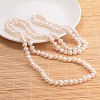Natural Pearl Beads Necklace NJEW-P129-B-06-01A-2