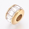 Ion Plating(IP) 304 Stainless Steel European Beads STAS-O097-122G-2