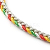 Nylon Twist Cord Bracelets BJEW-JB06479-02-4
