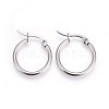 304 Stainless Steel Hoop Earrings EJEW-P173-13P-01-1