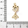 Brass Micro Pave Cubic Zirconia Pendants KK-K375-27G-15-3