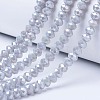 Electroplate Glass Beads Strands EGLA-A034-P10mm-B11-1