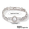 Minimalist Brass Rhinestone Chain Bracelets for Women OD4455-6-1