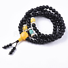 4-Loop Wrap Style Buddhist Jewelry BJEW-S140-19-1
