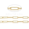 Soldered Brass Paperclip Chains CHC-D025-03G-01-3