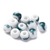 Bright Glazed Porcelain Beads PORC-D300-A-M-3