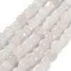 Natural White Jade Beads Strands G-P497-01E-25-1