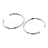304 Stainless Steel Cuff Bangles for Women Men STAS-B082-08P-4