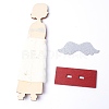 Natural Basswood Display Decorations WOOD-WH0115-41-3