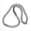 Tarnish Resistant 304 Stainless Steel Curb Chain Necklaces NJEW-L353-35-2