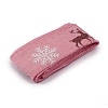 Christmas Burlap Ribbon SRIB-WH0006-15F-1