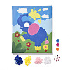 Creative DIY Elephant Pattern Resin Button Art DIY-Z007-43-2