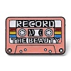 Cassette with Word Record The Beauty Enamel Pins JEWB-I023-01C-1