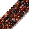 Natural Striped Agate/Banded Agate Beads Strands G-A246-8mm-12-1