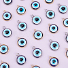 ARRICRAFT 32Pcs 2 Colors Opaque Resin Evil Eye Pendants RESI-AR0001-21-4