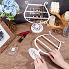 3-Tier PP Plastic Earring Display Stands EDIS-WH0012-28B-3