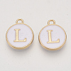 Golden Plated Alloy Charms X-ENAM-S118-01L-1