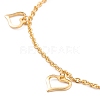 304 Stainless Steel Charm Anklets AJEW-H103-01-4