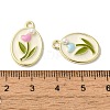 Rack Plating Alloy Enamel Pendants X-FIND-I039-033G-3