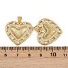 Brass Micro Pave Cubic Zirconia Pendants ZIRC-I367-07G-07-3