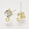 Alloy Stud Earring Findings PALLOY-N0149-21F-2