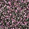 Opaque Picasso Cylinder Glass Beads SEED-Q039-06A-08-3