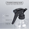 250ml Empty Plastic Spray Bottles with Black Trigger Sprayers Clear Trigger Sprayer Bottle with Adjustable Nozzle for Cleaning Gardening Plant Hair Salon AJEW-BC0005-71-3