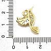 Rack Plating Brass Micro Pave Cubic Zirconia Pendants KK-D343-11G-3
