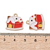 Alloy Enamel Pendants ENAM-I061-01KCG-09-3