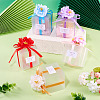 Clear PVC Candy Gift Packaging Boxes with Ribbon & Artificial Flower CON-TAC0001-20B-10