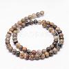 Natural Tiger Quartz Bead Strands G-K153-B24-6mm-2