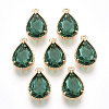 Transparent Glass Pendants GLAA-R212-11A-1