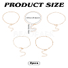 5Pcs Iron Chain Anklet Sets AJEW-LP0007-10LG-3