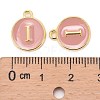 Golden Plated Alloy Enamel Charms X-ENAM-S118-07I-3