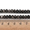 Natural Silver Sheen Obsidian Bead Strands G-D344-A10-6