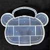 11 Compartments Bear Plastic Storage Box CON-P006-01A-1