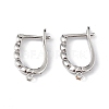 Brass Hoop Earring Findings ZIRC-L097-057P-1