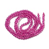 Lab Grown Red Corundum Beads Strands G-L591-A01-01-1-2