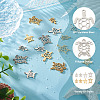 16Pcs 8 Style 201 Stainless Steel Filigree Joiners Links & Pendants STAS-PJ0001-37-4