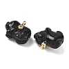 Natural Obsidian Carved Pendants GG-CBA105B-03H-G-2
