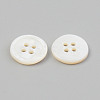 Natural 4-Hole Freshwater Shell Buttons BUTT-T011-01A-3