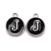 Platinum Plated Alloy Charms LS-ENAM-S118-02J-P-1