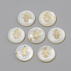 Freshwater Shell Pendants X-SHEL-Q010-002G-1