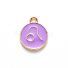 Alloy Enamel Pendants ENAM-S124-01B-01G-2